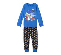 CERDÁ LIFE'S LITTLE MOMENTS / Pijama Largo Single Jersey Sonic Conjunto Cómodo y Suave, Diseño Exclusivo Sega-Talla 10 años
