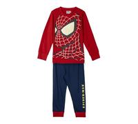 CERDÁ LIFE'S LITTLE MOMENTS Largo Single Jersey Diseño Exclusivo, Cómodo y Suave-Pijama Spiderman Juego, Rojo, 3 años Unisex niños