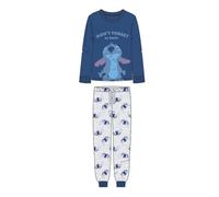 CERDÁ Life'S Little Moments | Pijama Largo Single Jersey Stitch Diseño Exclusivo, Cómodo y Suave - Pijama Stitch Conjunto de Dormir Ideal para Fanáticos