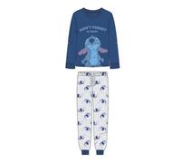CERDÁ Life'S Little Moments | Pijama Largo Single Jersey Stitch Diseño Exclusivo, Cómodo y Suave - Pijama Stitch Conjunto de Dormir Ideal para Fanáticos