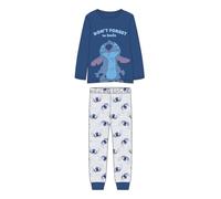 CERDÁ LIFE'S LITTLE MOMENTS | Pijama Largo Single Jersey Stitch Diseño Exclusivo, Cómodo y Suave - Pijama Stitch Conjunto de Dormir Ideal para Fanáticos