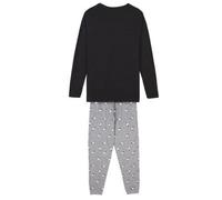 CERDÁ LIFE'S LITTLE MOMENTS Pijama Mujer Invierno de Snoopy 100% de Algodón con Camiseta Manga Pantalon Largo Juego, Gris, S