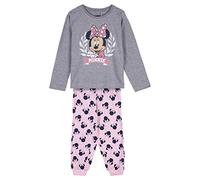 CERDÁ Life'S Little Moments - Pijama Niña Invierno de Minnie Mouse 100% de Algodón con Camiseta Manga Larga y Pantalon Largo - Licencia Oficial Disney