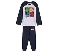 CERDÁ LIFE'S LITTLE MOMENTS - Pijama Niño Invierno de The Avengers 100% de Algodón con Camiseta Manga Larga y Pantalon Largo - Licencia Oficial Marvel