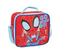 Artesanía Cerdá Portameriendas térmico Go Spidey Go Rojo 21,5 x 8,5 x 19 cm asa regulable