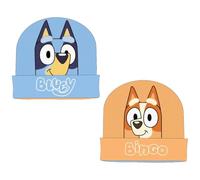 CERDÁ Life'S Little Moments Punto Bluey Suave, cálido con diseño Oficial-Gorro Invierno, protección Viento y frío, Talla única Unisex niños