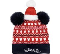 CERDÁ Life'S Little Moments Punto Minnie Suave, cálido con diseño Oficial-Gorro Invierno, protección Viento y frío, Talla única Unisex niños