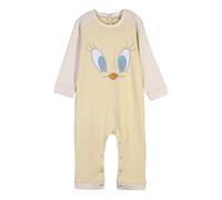 CERDÁ LIFE'S LITTLE MOMENTS Ropa Niña en Algodón 100% | Pelele Bebe Invierno de Manga Larga de Piolin-Licencia Oficial Warner Bros, Gris, 24 Meses para Bebés