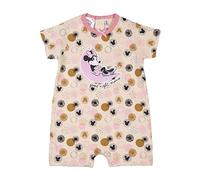 CERDÁ LIFE'S LITTLE MOMENTS Ropa de Bebe de Niña en Algodón 100% | Pelele Verano de Manga Corta de Minnie Mouse-Licencia Oficial Disney, Rosa, Estándar para Bebés