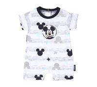 CERDÁ LIFE'S LITTLE MOMENTS Ropa de Bebe de Niño en Algodón 100% | Pelele Verano de Manga Corta de Mickey Mouse-Licencia Oficial Disney, Blanco, Estándar para Bebés