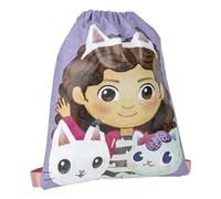 CERDÁ LIFE'S LITTLE MOMENTS SAQUITO Escolar Gabby´S Dollhouse, Mochila de Cuerdas Unisex niños, Lila, Normal