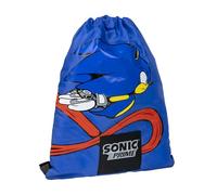 CERDÁ LIFE'S LITTLE MOMENTS Saquito Escolar Infantil de Sonic Prime - Color Azul - Estampado de Sonic - Cierre de Cordón - 30 x 39 cm - Ideal para la Guardería - Producto Original Diseñado en España