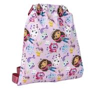 CERDÁ LIFE'S LITTLE MOMENTS SAQUITO Estampado Gabby´S Dollhouse, Mochila de Cuerdas Unisex niños, Rosa, Normal