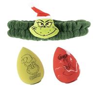 CERDÁ LIFE'S LITTLE MOMENTS Set Beauty The Grinch Esponja de Maquillaje + Turbante, Kit Rutina Facial