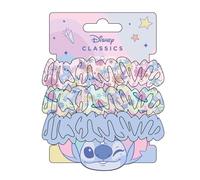 CERDÁ LIFE'S LITTLE MOMENTS - Set de 3 Coleteros Scrunchie de Disney Stitch - Lazos para el Cabello Niñas y Mujeres - Estampado Stitch + 1 liso - Suaves, antideslizantes y cómodos