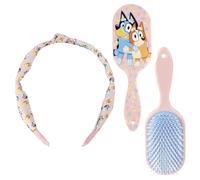 CERDÁ LIFE'S LITTLE MOMENTS Set De Accesorios Para El Pelo Bluey, Contiene Diadema Infantil Y Cepillo Rectangular, Ideal Para Regalo Práctico