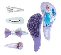 CERDÁ LIFE'S LITTLE MOMENTS Set De Accesorios Para El Pelo Frozen, Contiene Cepillo Desenredante Y 4 Horquillas, Ideal Para Peinados Fáciles