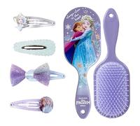 CERDÁ LIFE'S LITTLE MOMENTS Set De Accesorios Para El Pelo Frozen, Contiene Cepillo Rectangular Y 4 Horquillas, Perfecto Para Uso Escolar