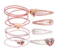 CERDÁ LIFE'S LITTLE MOMENTS Set De Accesorios Para El Pelo Princesas, Contiene 8 Elásticos Y 4 Clips, Perfecto Para Recogidos Variados
