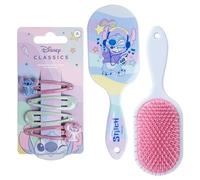 CERDÁ LIFE'S LITTLE MOMENTS Set De Accesorios Para El Pelo Stitch, Contiene Cepillo Rectangular Y 4 Clips De Pelo, Perfecto Para Sujetar El Cabello