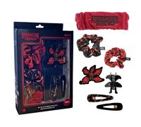 Cerdá Life's Little Moments | Set de Accesorios para el Pelo Stranger Things - Kit Completo Temático con Diadema, Coleteros y Pinzas