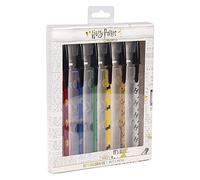CERDÁ LIFE'S LITTLE MOMENTS, Set de Bolígrafos de Color Negro de Harry Potter-Licencia Oficial de Warner Bros unisex-adult, Multicolor, 6 Unidad (Paquete de 1)