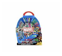 CERDÁ LIFE'S LITTLE MOMENTS Set de Papelería Coloreable 50 Piezas Avengers | Kit Creativo Infantil con Superhéroes para Dibujar y Pintar