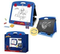 CERDÁ LIFE'S LITTLE MOMENTS Set De Papelería De Viaje Spiderman con Pizarra Doble Faz Portátil, Marcadores, Gises Y Borradores | Kit Infantil Creativo con Diseño Marvel