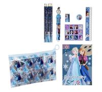 CERDÁ LIFE'S LITTLE MOMENTS Set De Papelería Frozen Niñas | Set De Papelería Frozen Con Estuche Transparente, Cuaderno, Lápices, Bolígrafo, Regla, Goma, Sacapuntas Y Pegatinas Infantil.