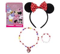 CERDÁ LIFE'S LITTLE MOMENTS Set de Papelería Minnie - Cuaderno 14×20,5 cm + Set de Bisutería Minnie Mouse - Diseño Original