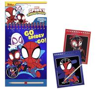 CERDÁ LIFE'S LITTLE MOMENTS Set De Papelería Scratch Book Spidey con Cuaderno Mágico y Stickers | Kit Creativo Infantil de Spidey y Sus Amigos