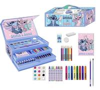 CERDÁ LIFE'S LITTLE MOMENTS Set de Papelería Stitch Niño - Kit Escolar Completo con Lápices, Rotuladores y Accesorios - Estuche de Dibujo Infantil - Licencia Oficial Disney