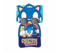 CERDÁ – Set Gafas de Sol y Gorra Sonic – UV400, Cat3, Velcro ajustable – Multicolor