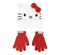 CERDÁ LIFE'S LITTLE MOMENTS Set Gorro y Guantes Hello Kitty Suaves y Licencia Oficial-Ropa térmica Infantil Conjunto 2 Piezas, Standard Unisex niños