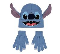 CERDÁ Set gorro y guantes Stitch, suaves, licencia oficial, 2 piezas Unisex niños
