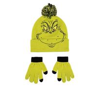 CERDÁ LIFE'S LITTLE MOMENTS Set Gorro y Guantes The Grinch Suaves y Licencia Oficial-Ropa térmica Infantil Conjunto 2 Piezas, Standard Unisex niños