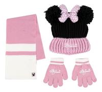 CERDÁ LIFE'S LITTLE MOMENTS Set Infantil Gorro, Guantes y Bufanda Minnie Invierno-Conjunto térmico, 3 Piezas, Standard (Pack de 3) Unisex niños