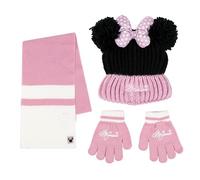 CERDÁ LIFE'S LITTLE MOMENTS Set Infantil Gorro, Guantes y Bufanda Minnie Invierno-Conjunto térmico, 3 Piezas, Standard (Pack de 3) Unisex niños
