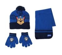 CERDÁ LIFE'S LITTLE MOMENTS Set Infantil Gorro, Guantes y Bufanda Paw Patrol Invierno-Conjunto térmico, 3 Piezas, Standard (Pack de 3) Unisex niños