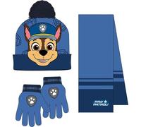 CERDÁ LIFE'S LITTLE MOMENTS Set Infantil Gorro, Guantes y Bufanda Paw Patrol Invierno-Conjunto térmico, 3 Piezas, Standard (Pack de 3) Unisex niños