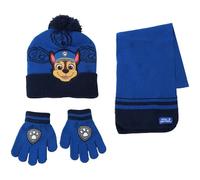 CERDÁ LIFE'S LITTLE MOMENTS Set Infantil Gorro, Guantes y Bufanda Paw Patrol Invierno-Conjunto térmico, 3 Piezas, Standard (Pack de 3) Unisex niños