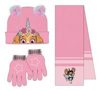 CERDÁ LIFE'S LITTLE MOMENTS Set Infantil Gorro, Guantes y Bufanda Paw Patrol Invierno-Conjunto térmico, 3 Piezas, Standard (Pack de 3) Unisex niños