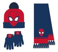 CERDÁ LIFE'S LITTLE MOMENTS Set Infantil Gorro, Guantes y Bufanda Spiderman Invierno-Conjunto térmico, 3 Piezas, Standard (Pack de 3) Unisex niños