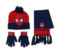 CERDÁ LIFE'S LITTLE MOMENTS Set Infantil Gorro, Guantes y Bufanda Spiderman Invierno-Conjunto térmico, 3 Piezas, Standard (Pack de 3) Unisex niños