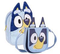 CERDÁ LIFE'S LITTLE MOMENTS Set Infantil Mochila de Guardería de Bluey,Azul+ Bolso Bandolera de Bluey, Poliéster, Azul