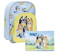 CERDÁ LIFE'S LITTLE MOMENTS Set Infantil Mochila Escolar de Bluey, Azul+ Braga Cuello de Bluey para Niños