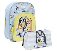 CERDÁ LIFE'S LITTLE MOMENTS Set Infantil Mochila Escolar de Bluey, Azul+ Neceser aseo viaje bluey