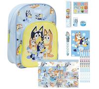 CERDÁ LIFE'S LITTLE MOMENTS Set Infantil Mochila Escolar de Bluey, Azul+ Set papelería escolar eva bluey