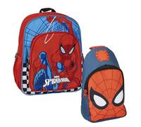 CERDÁ LIFE'S LITTLE MOMENTS Set Infantil Mochila Escolar de Spiderman-31 x 12 x 38 cm & Mochila Bandolera de Spiderman-13x23x7cm