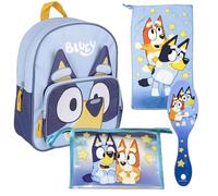 CERDÁ LIFE'S LITTLE MOMENTS Set Infantil Mochila Escolar Infantil de Bluey,Azul+Neceser aseo viaje accesorios bluey